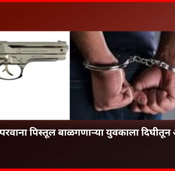 विनापरवाना पिस्तूल बाळगणाऱ्या युवकाला दिघीतून अटक
