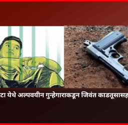 सोमाटणे फाटा येथे अल्पवयीन गुन्हेगाराकडून जिवंत काडतूसासह पिस्तूल जप्त