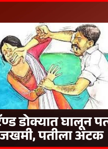 लोखंडी स्टॅण्ड डोक्यात घालून पत्नीला केले जखमी, पतीला अटक