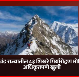 उत्तराखंड राज्यातील ८३ शिखरे गिर्यारोहण मोहिमांसाठी अधिकृतपणे खुली