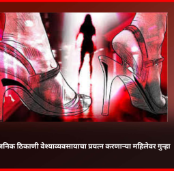 सार्वजनिक ठिकाणी वेश्याव्यवसायाचा प्रयत्न करणाऱ्या महिलेवर गुन्हा
