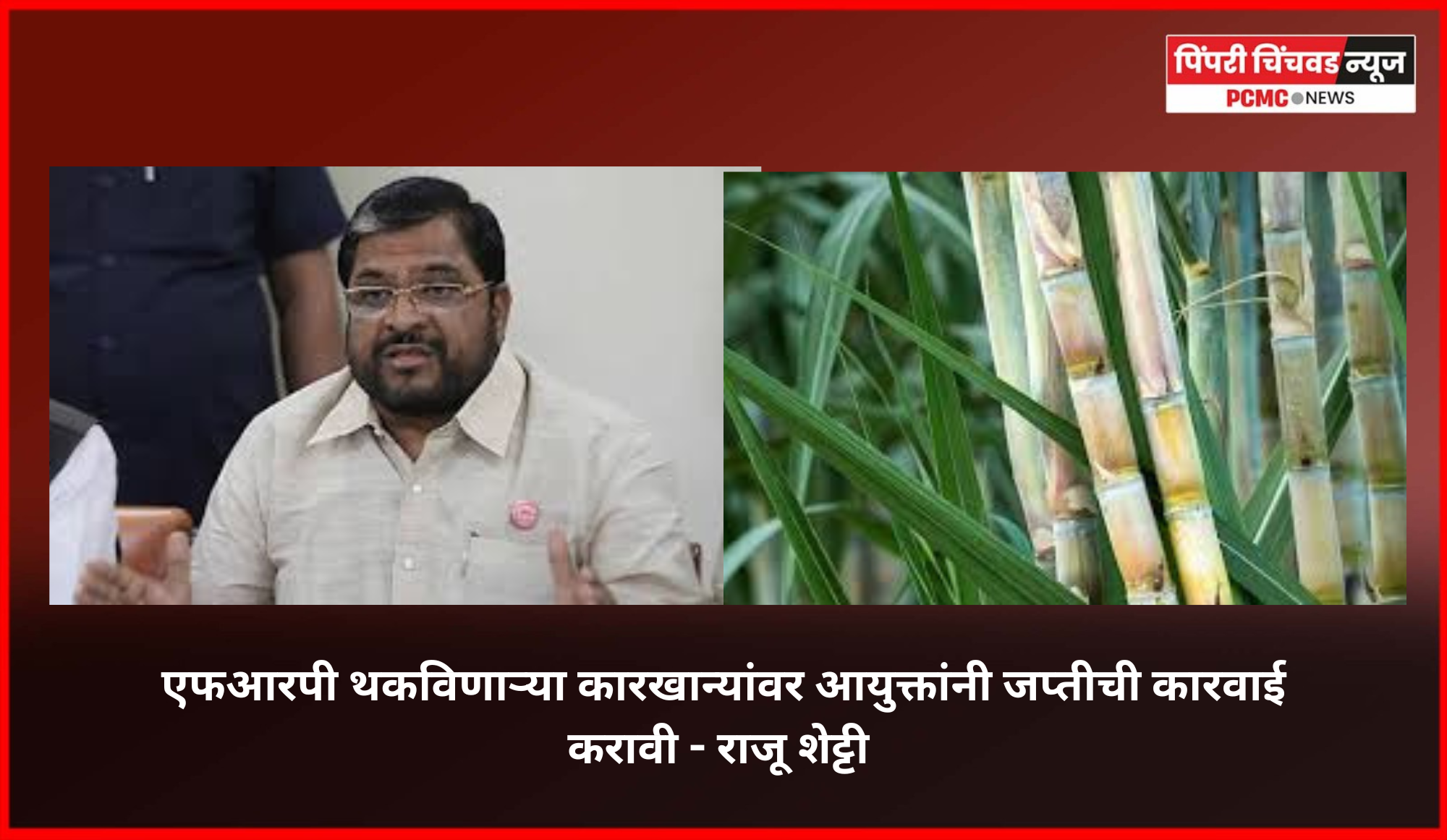 एफआरपी थकविणाऱ्या कारखान्यांवर जप्तीची कारवाई करावी - राजू शेट्टी