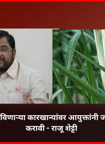 एफआरपी थकविणाऱ्या कारखान्यांवर जप्तीची कारवाई करावी - राजू शेट्टी