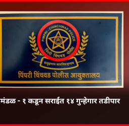पिंपरी-चिंचवड पोलिस दलाच्या परिमंडळ - १ कडून सराईत १४ गुन्हेगार तडीपार