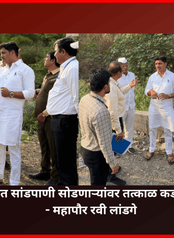 नाल्यांद्वारे नदीत सांडपाणी सोडणाऱ्यांवर तत्काळ कडक कारवाई करा - महापौर रवी लांडगे