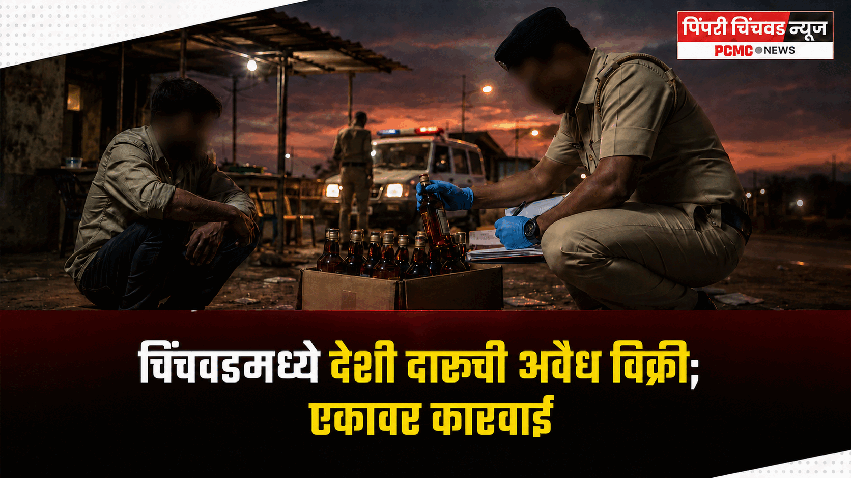 चिंचवडमध्ये देशी दारूची अवैध विक्री; एकावर कारवाई