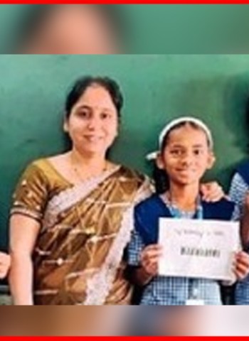 महापालिका शाळेतील पाचवीच्या विद्यार्थिंनींनी बनवले   जन्मतारखेवर आधारित 'क्यूआर कोड'