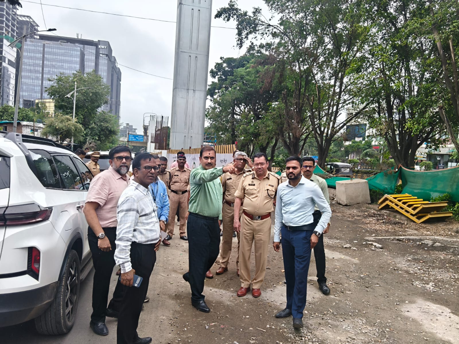 पिंपरी-चिंचवड पोलिस आयुक्तांनी केली पालखी मार्गाची पाहणी, महापालिका व महामेट्रो प्रशासनाला दिल्या आवश्यक सूचना