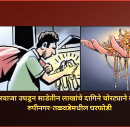 घराचा दरवाजा उघडून साडेतीन लाखांचे दागिने चोरट्याने केले लंपास, रुपीनगर-तळवडेमधील घरफोडी