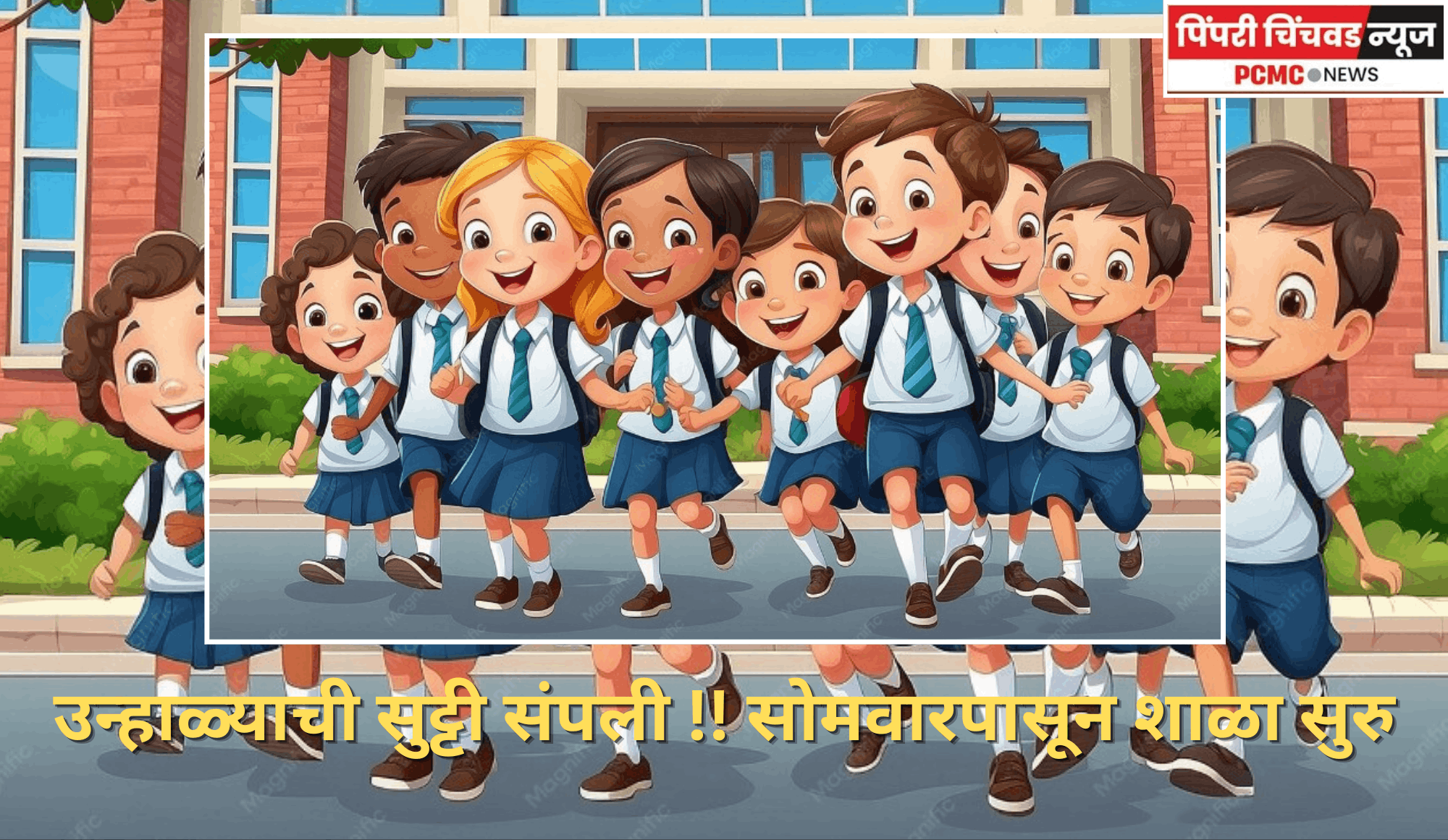 उन्हाळ्याची सुट्टी संपली ! सोमवारपासून शाळा सुरु, विद्यार्थ्यांच्या स्वागतासाठी महापालिकेच्या शाळा सज्ज