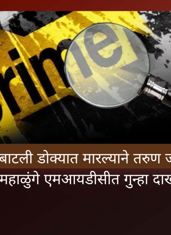 बिअरची बाटली डोक्यात मारल्याने तरुण जखमी, उत्तर महाळुंगे एमआयडीसीत गुन्हा दाखल