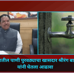 शहरातील पाणी पुरवठ्याचा खासदार बारणे यांनी घेतला आढावा