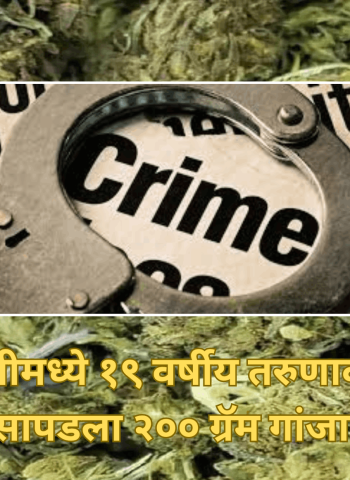 मोशीमध्ये १९ वर्षीय तरुणाकडे सापडला २०० ग्रॅम गांजा