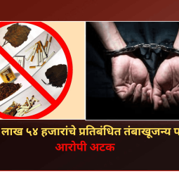 रावेतमध्ये १ लाख ५४ हजारांचे प्रतिबंधित तंबाखूजन्य पदार्थ जप्त, आरोपी अटक