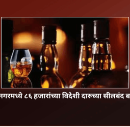 संत तुकारामनगरमध्ये ८६ हजारांच्या विदेशी दारुच्या सीलबंद बाटल्या जप्त