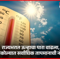 राज्यभरात ऊन्हाचा पारा वाढला, अकोल्यात सर्वाधिक तापमानाची नोंद