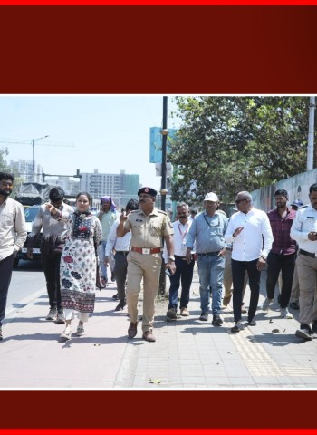 वाकडमधील वाहतूक कोंडी सोडवण्यासाठी नगरसेवक आणि अधिकाऱ्यांकडून प्रत्यक्ष पाहणी