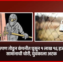 तारेचे कुंपण तोडून कंपनीत घुसून १ लाख १६ हजारांच्या सामानाची चोरी, युवकाला अटक