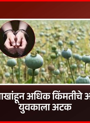 साडेसात लाखांहून अधिक किंमतीचे अफिम जप्त, युवकाला अटक