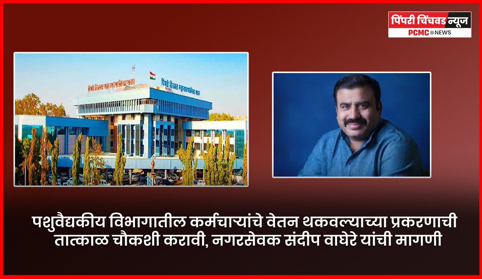 पशुवैद्यकीय विभागातील कर्मचाऱ्यांचे वेतन थकवल्याच्या प्रकरणाची तात्काळ चौकशी करावी, नगरसेवक संदीप वाघेरे यांची मागणी