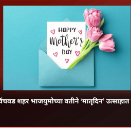 पिंपरी-चिंचवड शहर भाजयुमोच्या वतीने ‘मातृदिन’ उत्साहात साजरा