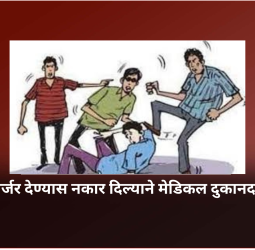 मोबाईल चार्जर देण्यास नकार दिल्याने मेडिकल दुकानदाराला मारहाण