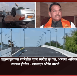 रक्षक चौकातील उड्डाणपुलाच्या रचनेतील चुका त्वरीत सुधारा, अन्यथा अधिकाऱ्यांवर गुन्हे दाखल होतील - खासदार श्रीरंग बारणे