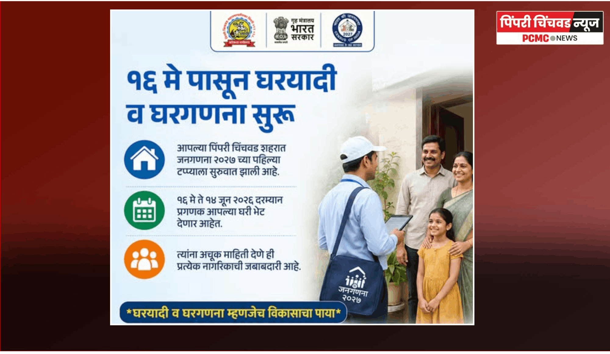 १५ मे नंतर घरगणना सुरु, नागरीकांनी प्रगणकांना अचूक माहिती द्यावी - जिल्हाधिकारी जितेंद्र डुडी