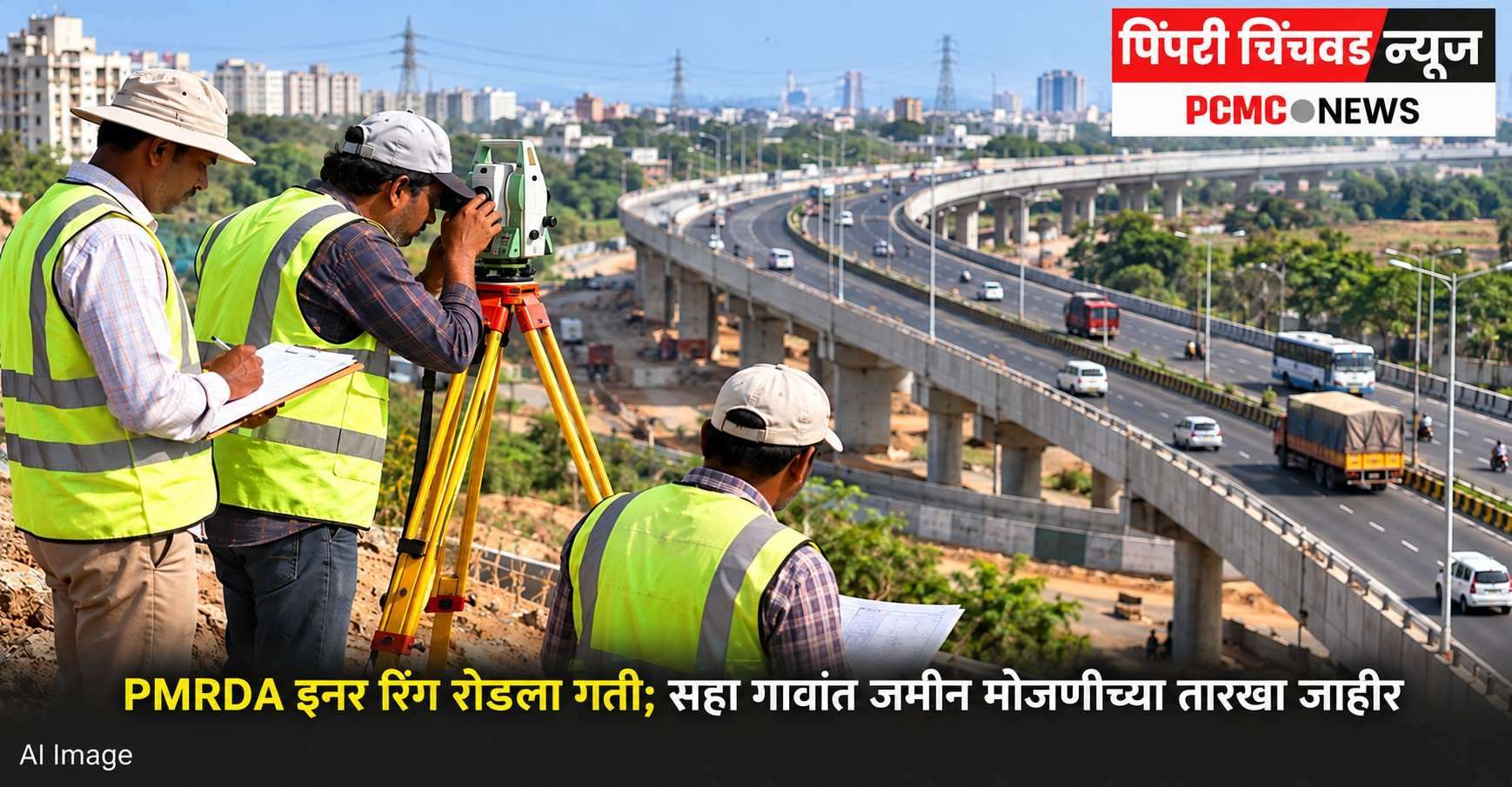 PMRDA इनर रिंग रोडला गती; सहा गावांत जमीन मोजणीच्या तारखा जाहीर