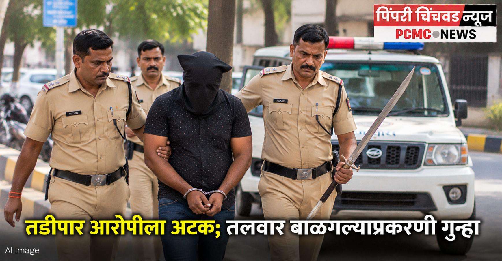 निगडीत तडीपार आरोपीला अटक; तलवार बाळगल्याप्रकरणी गुन्हा