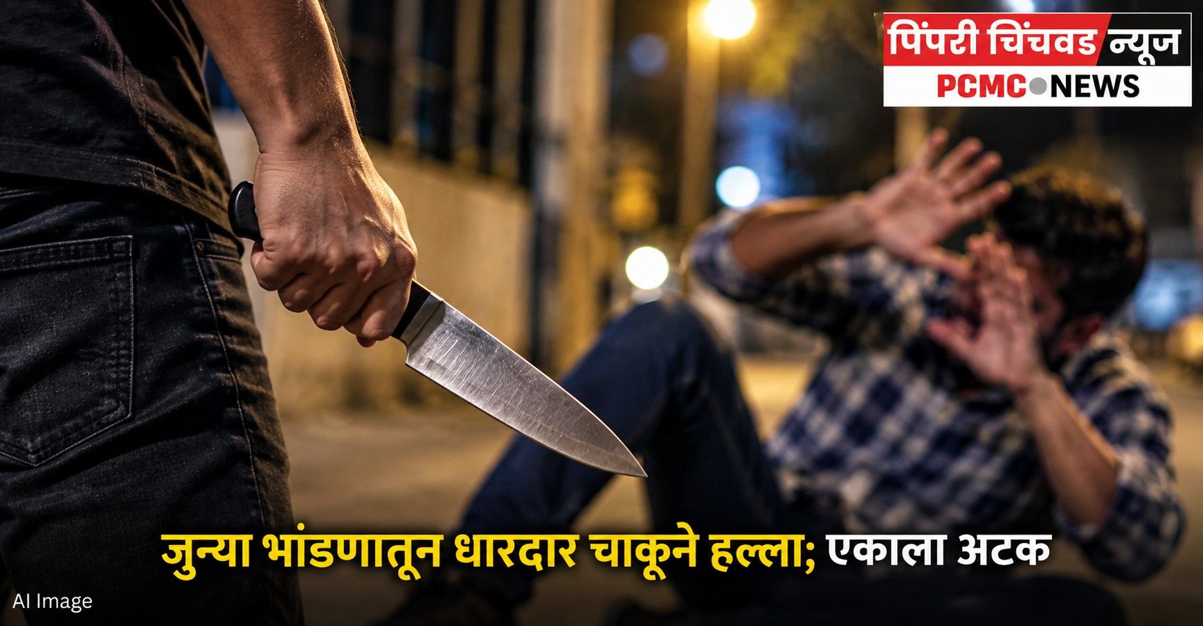 जुन्या भांडणातून धारदार चाकूने हल्ला; एकाला अटक