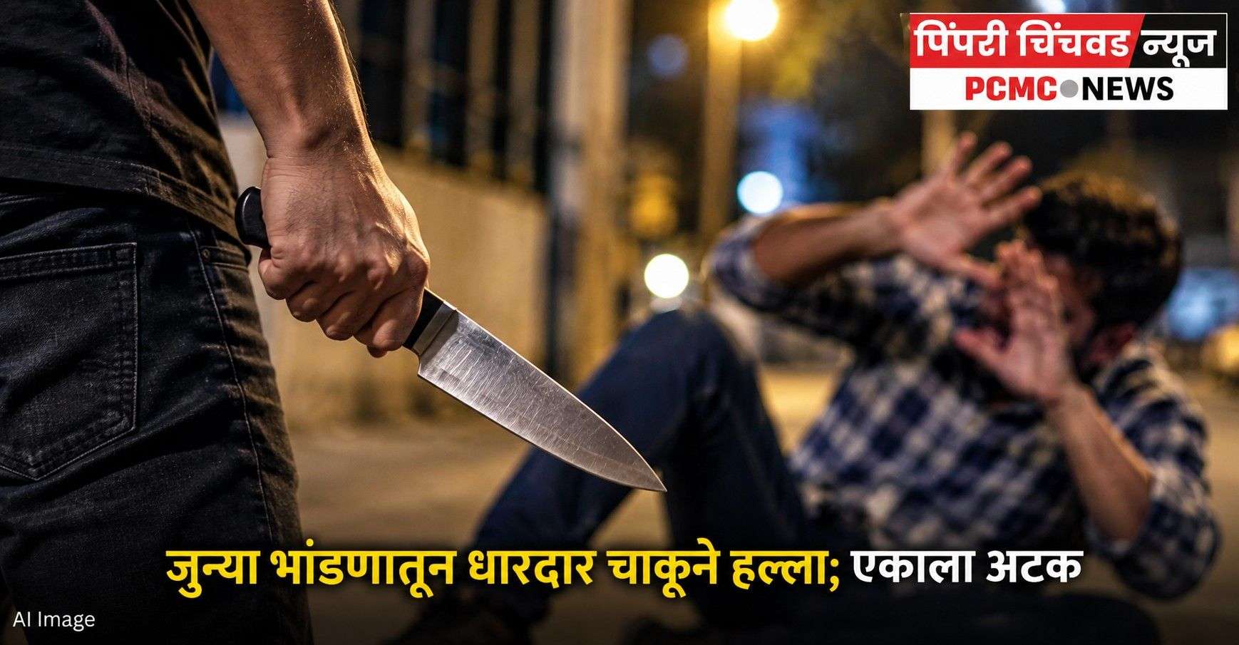 जुन्या भांडणातून धारदार चाकूने हल्ला; एकाला अटक