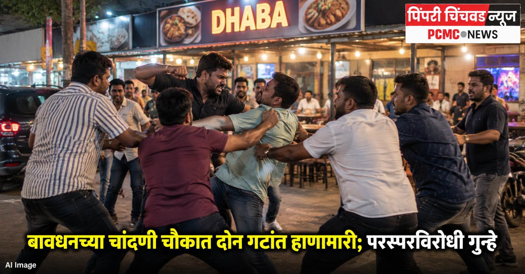 बावधनच्या चांदणी चौकात दोन गटांत हाणामारी; परस्परविरोधी गुन्हे