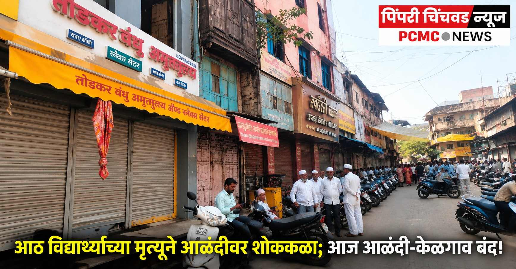 आठ विद्यार्थ्यांच्या मृत्यूने आळंदीवर शोककळा; आज आळंदी-केळगाव बंद