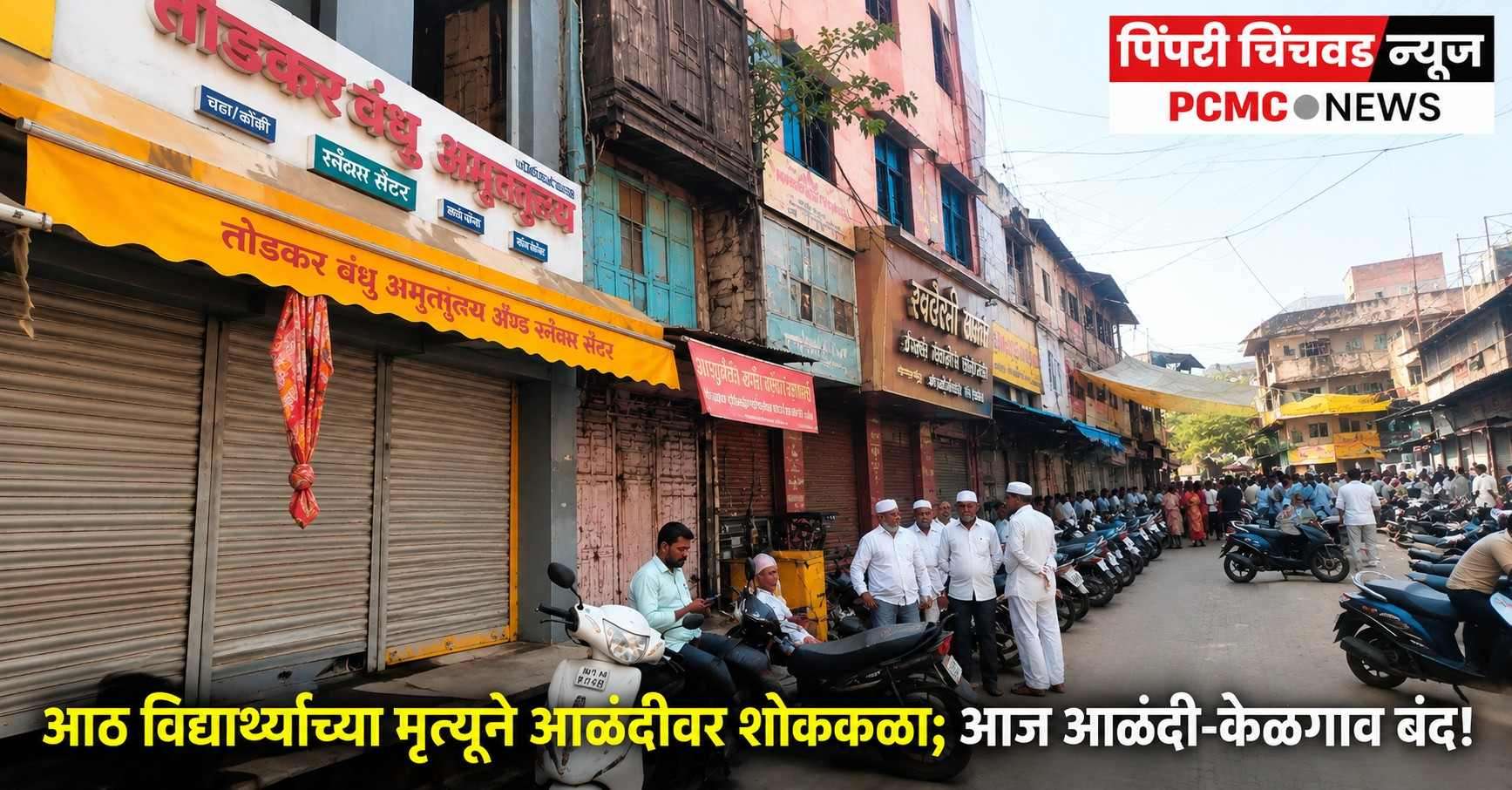 आठ विद्यार्थ्यांच्या मृत्यूने आळंदीवर शोककळा; आज आळंदी-केळगाव बंद