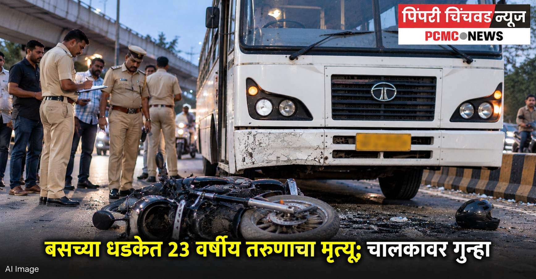 बसच्या धडकेत २३ वर्षीय तरुणाचा मृत्यू; चालकावर गुन्हा