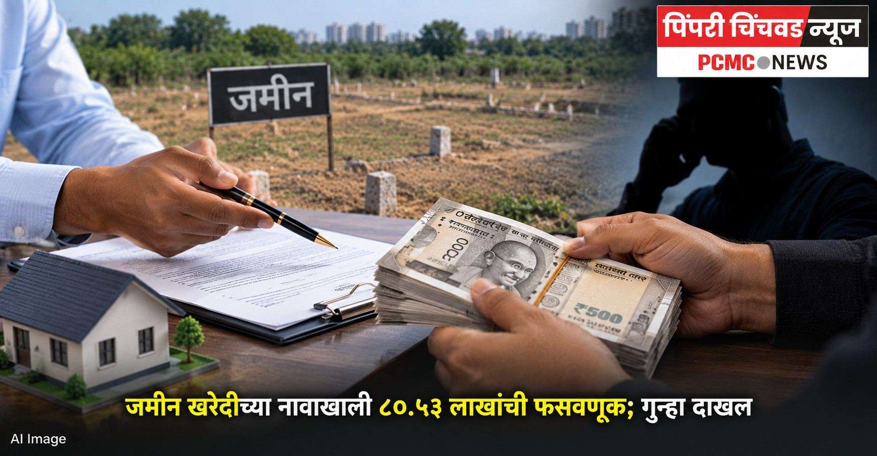 जमीन खरेदीच्या नावाखाली ८०.५३ लाखांची फसवणूक; गुन्हा दाखल