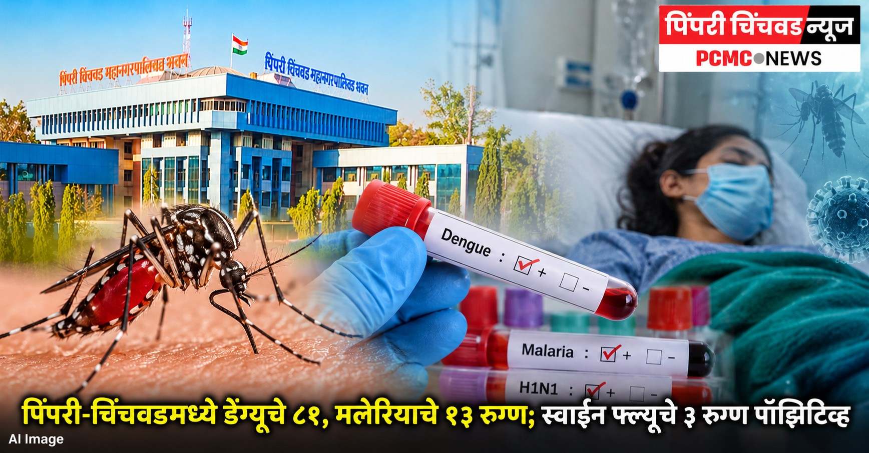 पिंपरी-चिंचवडमध्ये डेंग्यूचे ८१, मलेरियाचे १३ रुग्ण