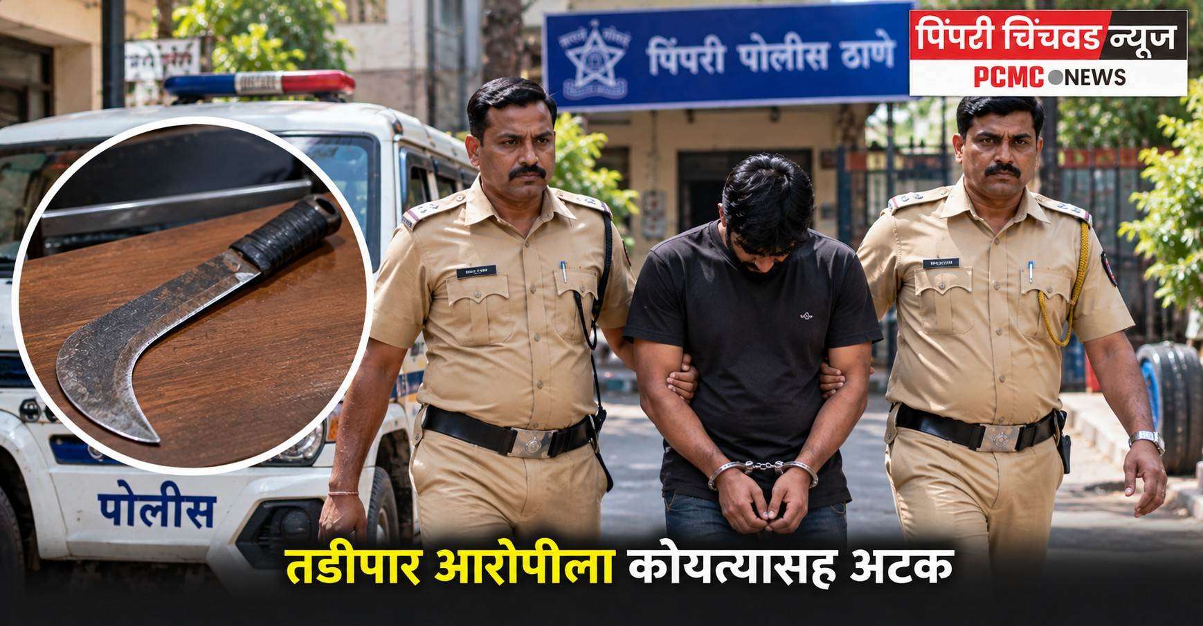 तडीपार आरोपीला कोयत्यासह अटक