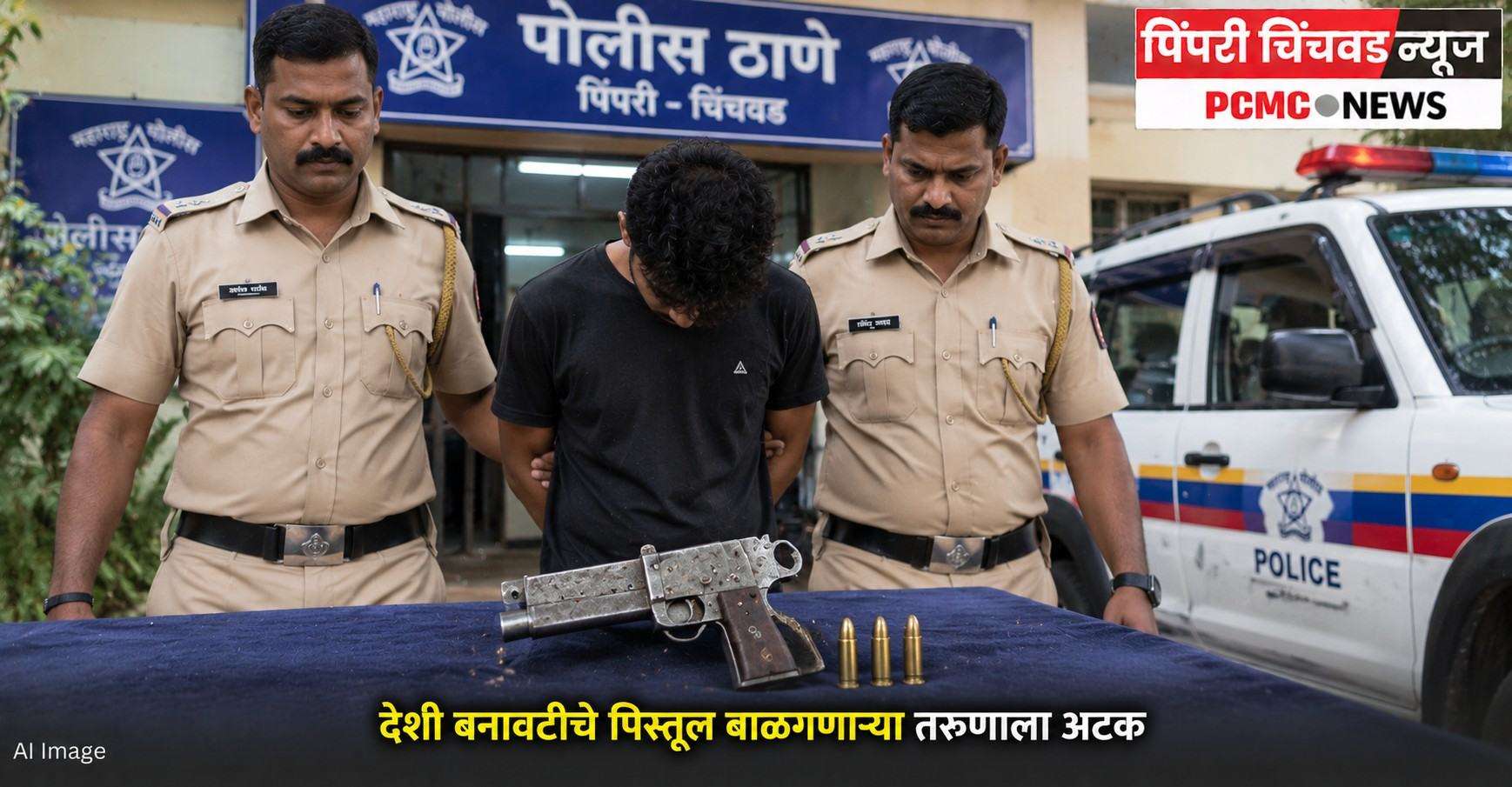 देशी बनावटीचे पिस्तूल बाळगणाऱ्या तरुणाला अटक
