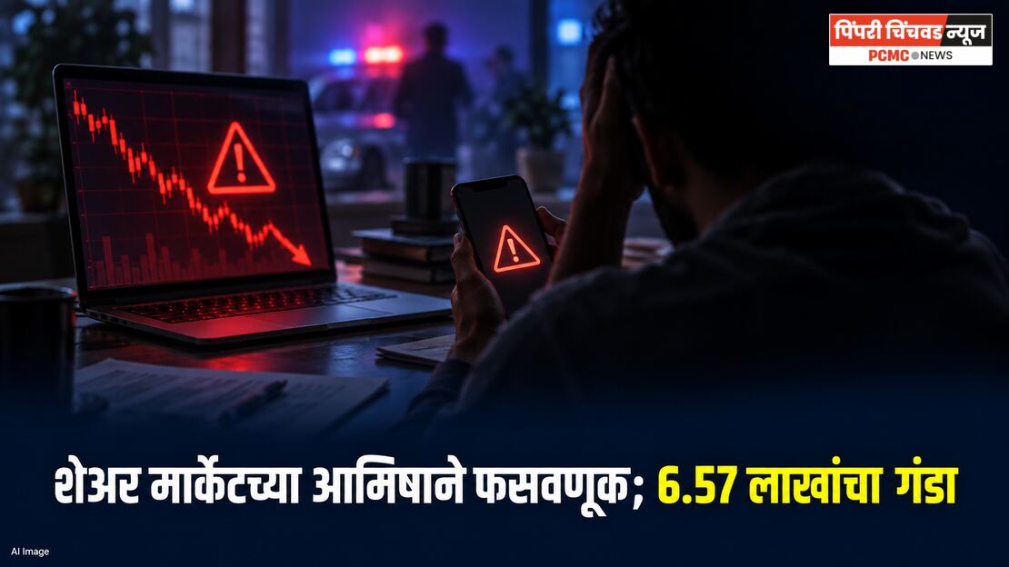 शेअर मार्केटमध्ये नफ्याचे आमिष; हिंजवडीतील तरुणाची 6.57 लाखांची ऑनलाइन फसवणूक