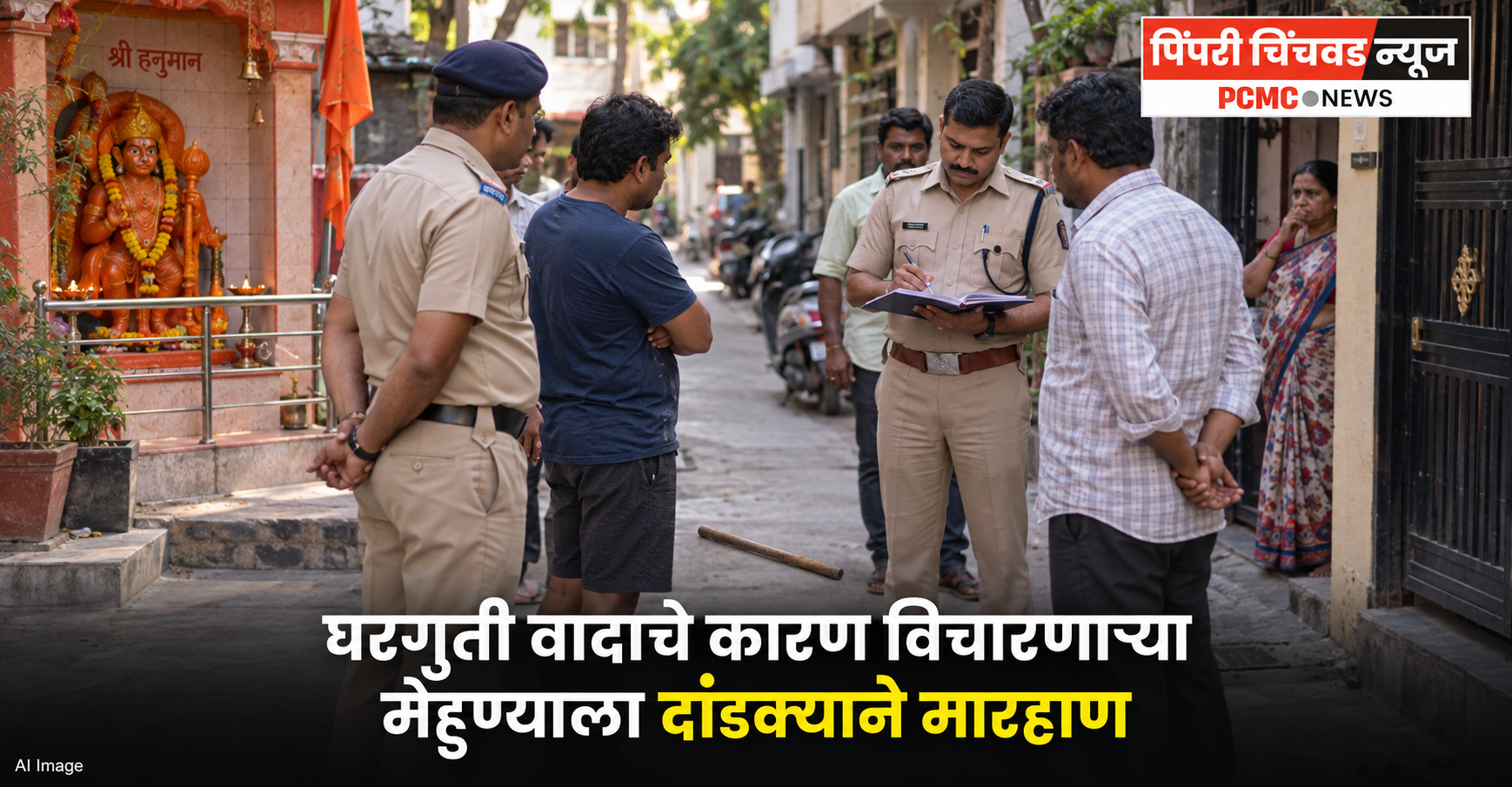 भोसरीत गाडीच्या हप्त्यावरून वाद; चालकाच्या डोक्यात लाकडी दांडक्याने मारहाण केल्याचा आरोप
