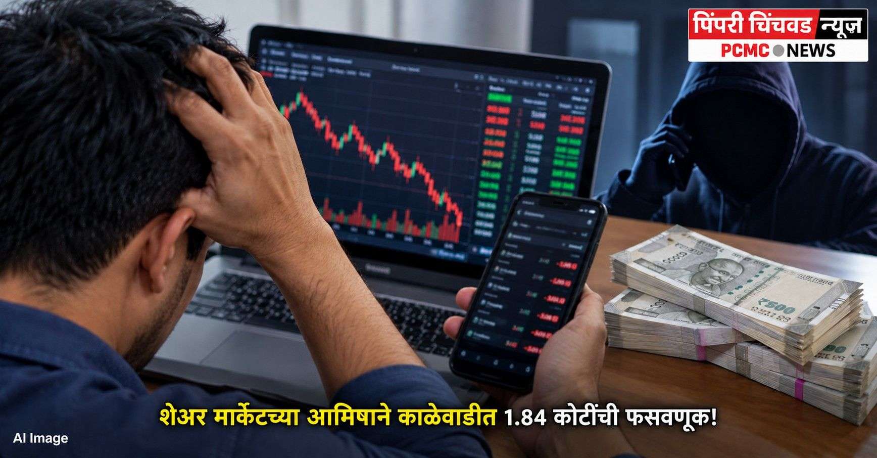 शेअर मार्केटच्या आमिषाने काळेवाडीत 1.84 कोटींची फसवणूक