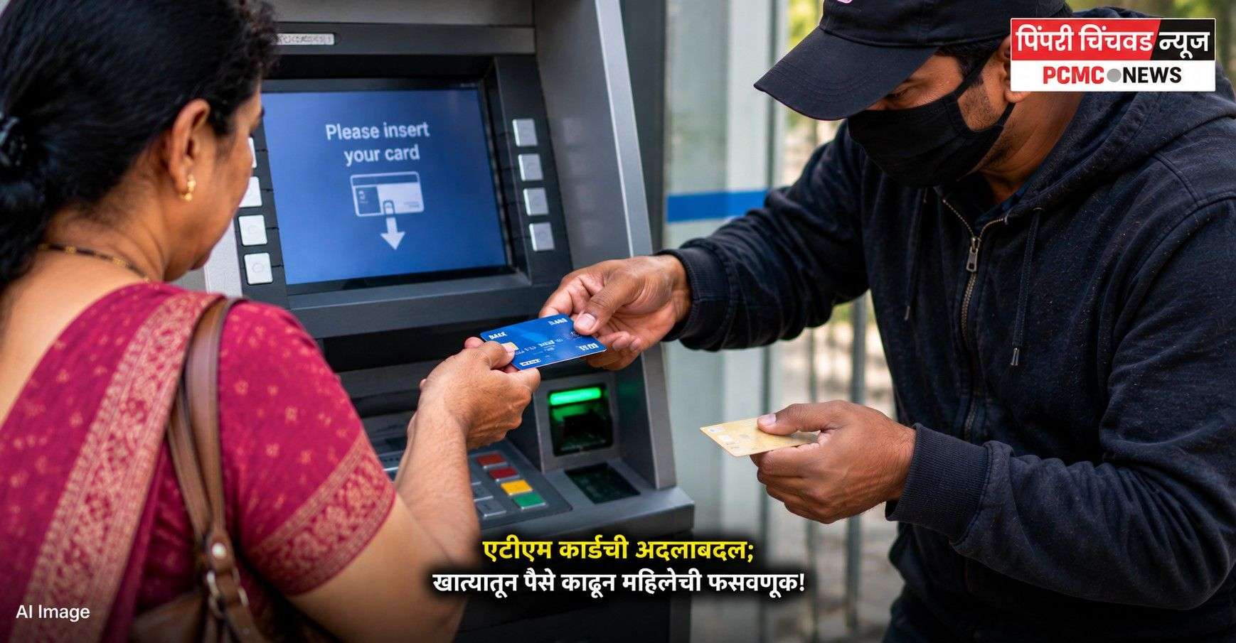 एटीएम कार्डची अदलाबदल; खात्यातून ३४,५०० रुपये काढले!