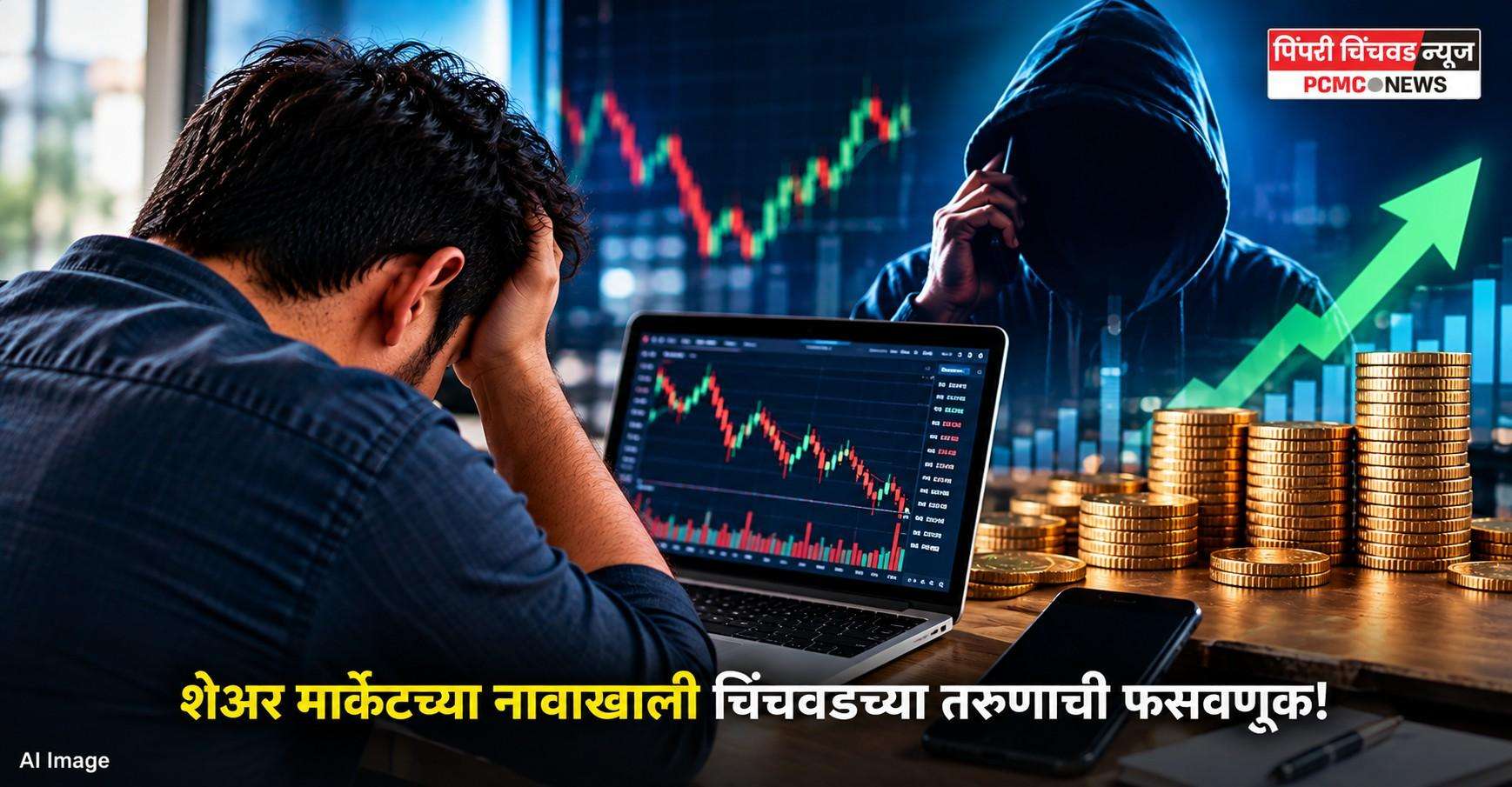 शेअर मार्केटच्या नावाखाली चिंचवडच्या तरुणाची फसवणूक!