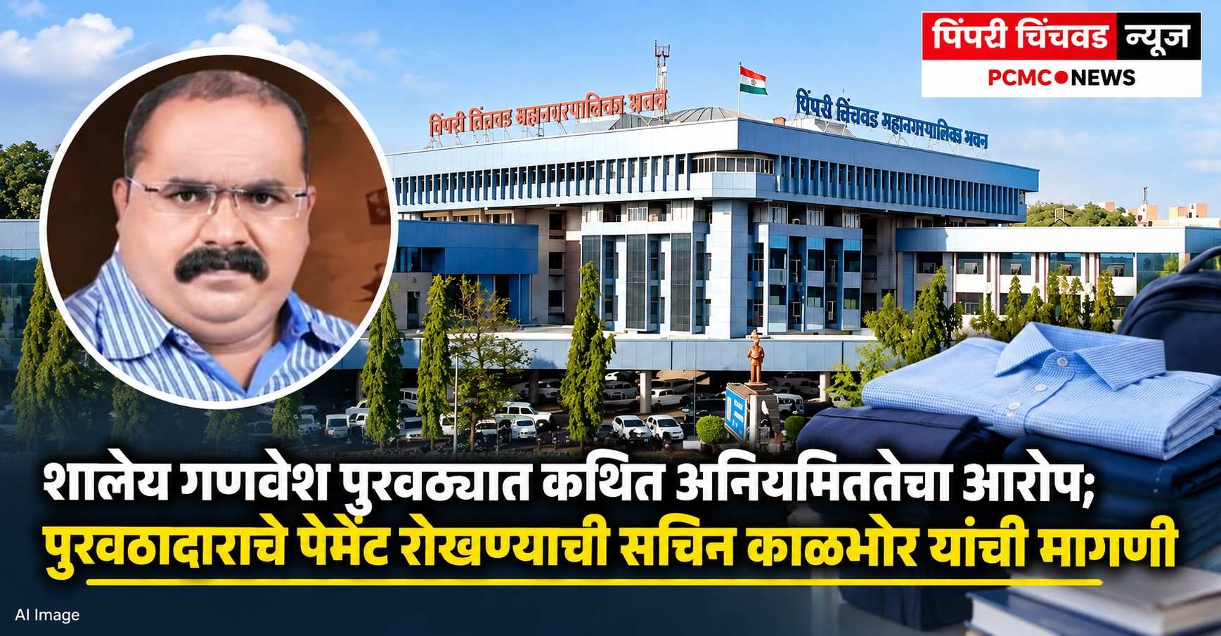 शालेय गणवेश पुरवठ्यात कथित अनियमिततेचा आरोप; पुरवठादाराचे पेमेंट रोखण्याची मागणी