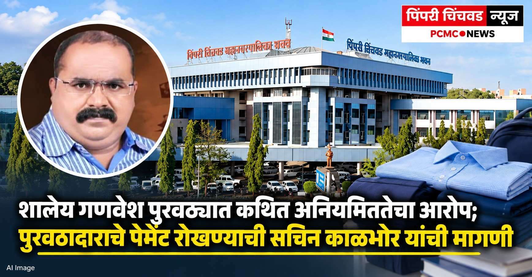 शालेय गणवेश पुरवठ्यात कथित अनियमिततेचा आरोप; पुरवठादाराचे पेमेंट रोखण्याची मागणी