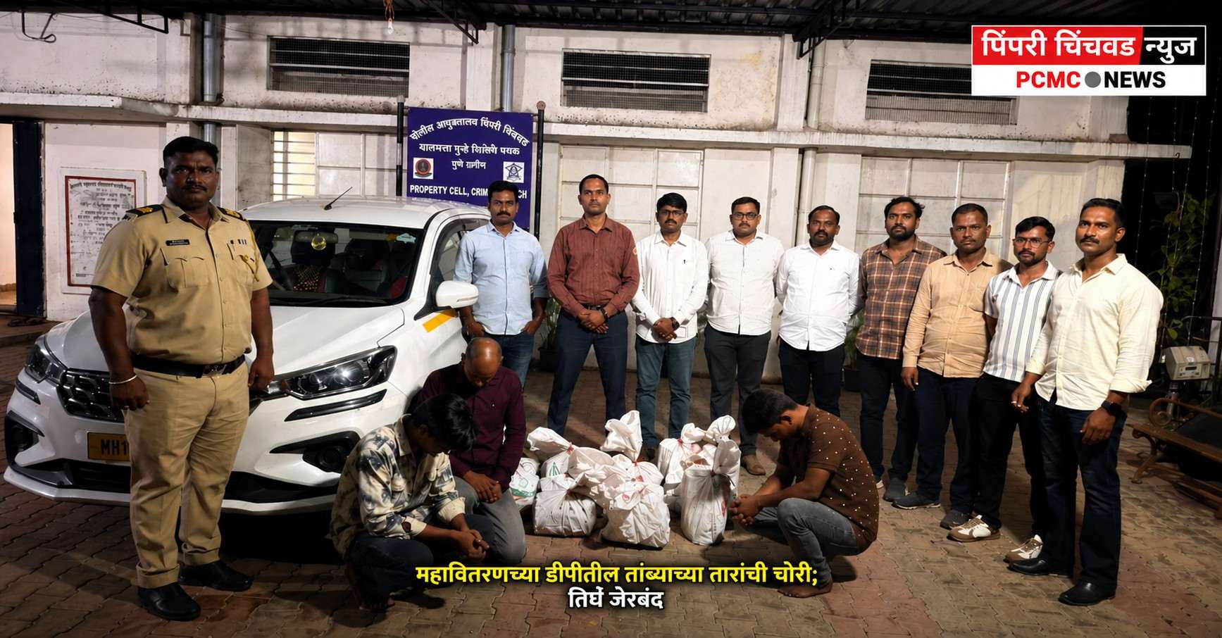 महावितरणच्या डीपीतील तांब्याच्या तारांची चोरी; तिघे जेरबंद