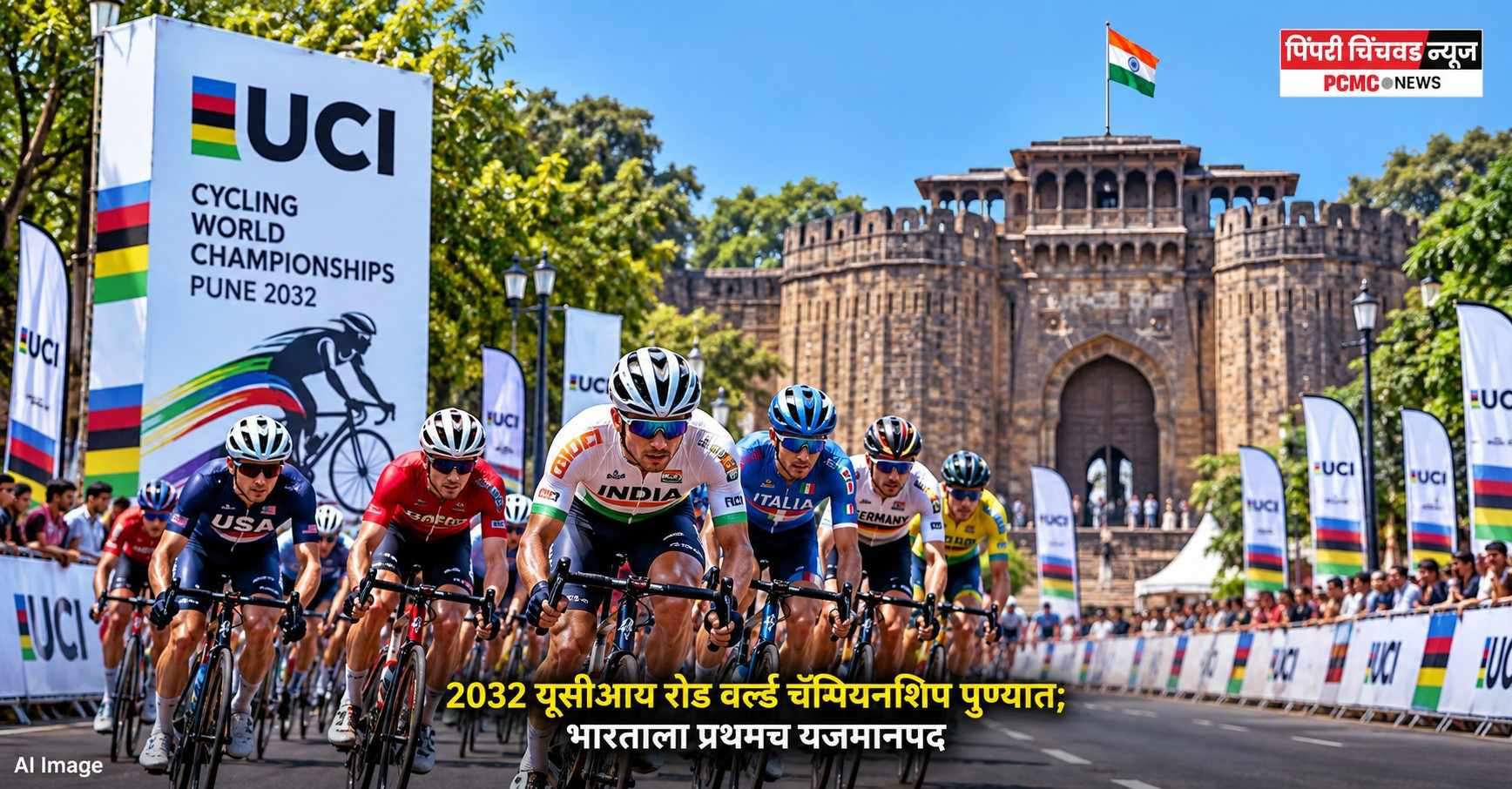 2032 यूसीआय रोड वर्ल्ड चॅम्पियनशिप पुण्यात; भारताला प्रथमच यजमानपद