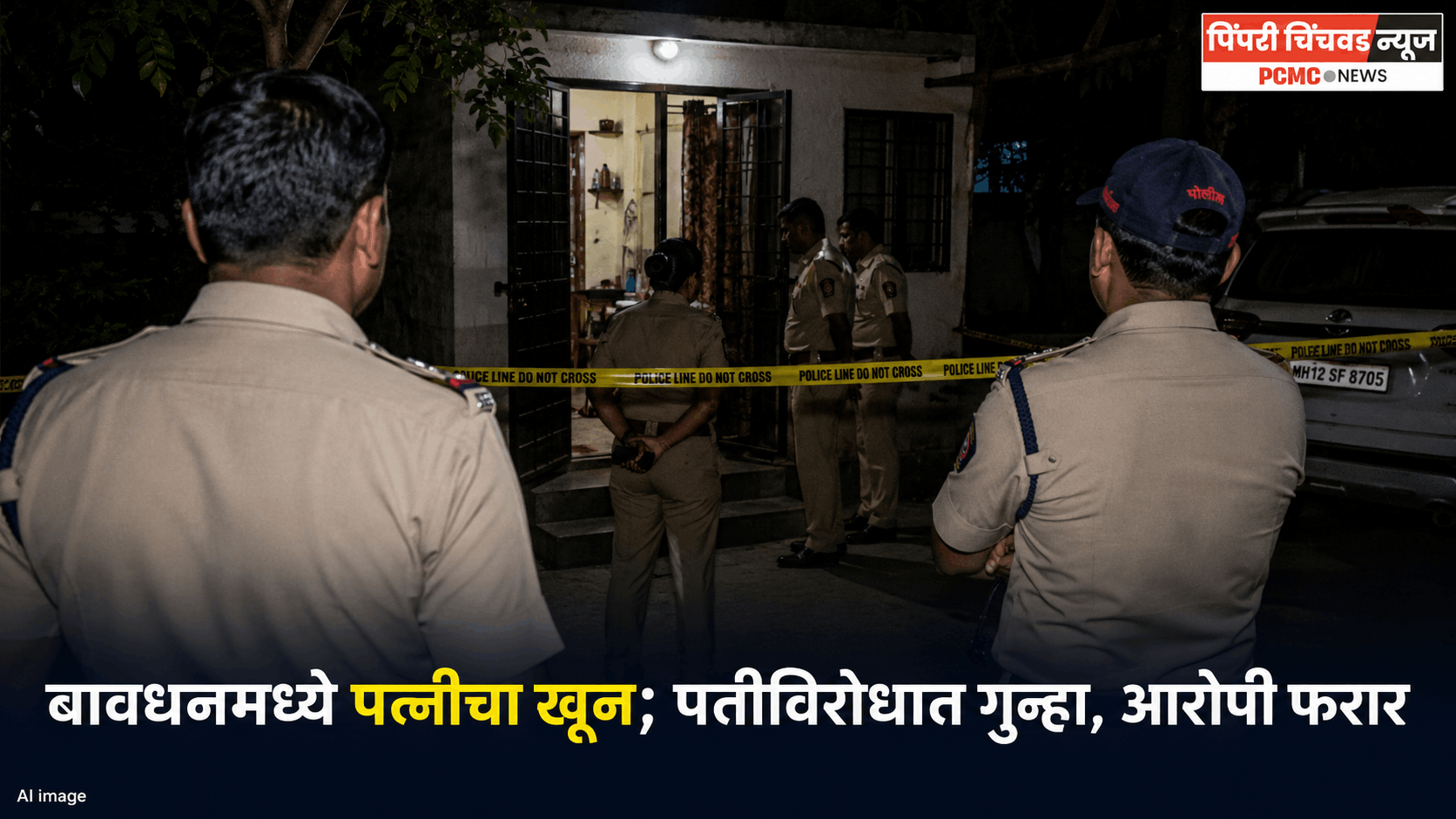 बावधनमध्ये चारित्र्याच्या संशयावरून पत्नीचा खून; पतीविरोधात गुन्हा दाखल, आरोपी फरार